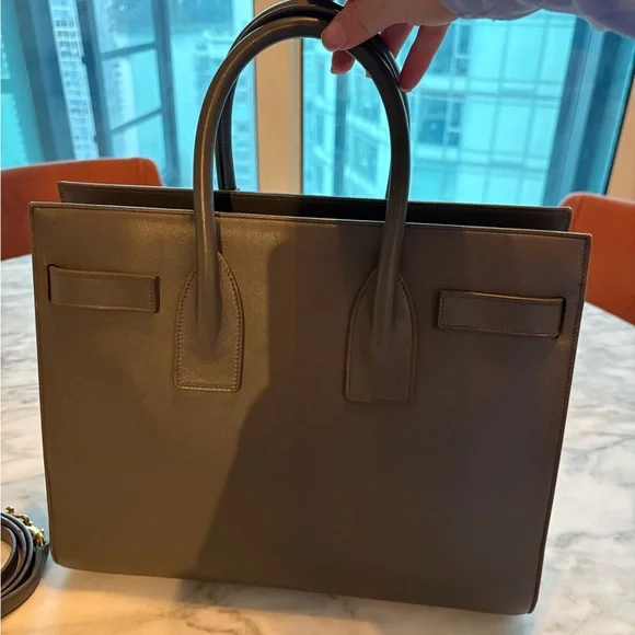 Saint Laurent Gray Sac De Jour Bag - Picture 5 of 8
